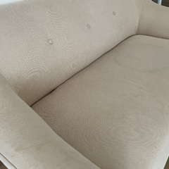 【受渡し予定あり】2人がけソファ　モダンデコの画像