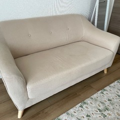 【受渡し予定あり】2人がけソファ　モダンデコ