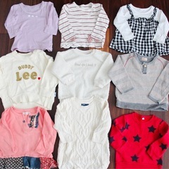 【68点】子供服 女の子 夏 冬 シャツ 半袖 ズボン ダウン まとめ売り セット 80の画像