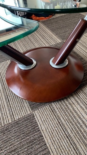 リプロダクト 2024 ロナルドシュミット 可動式円形ガラステーブル リ