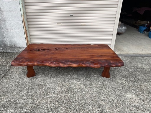 値下げしました！屋久杉　一枚板　ローテーブル　座卓　無垢