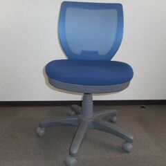 メッシュバックチェア　オフィスチェア　ワークチェア　ブルー