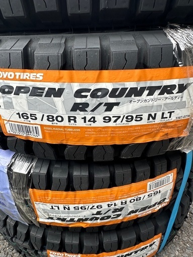 軽バン用タイヤ　トーヨータイヤ　オープンカントリーRT 新品4本