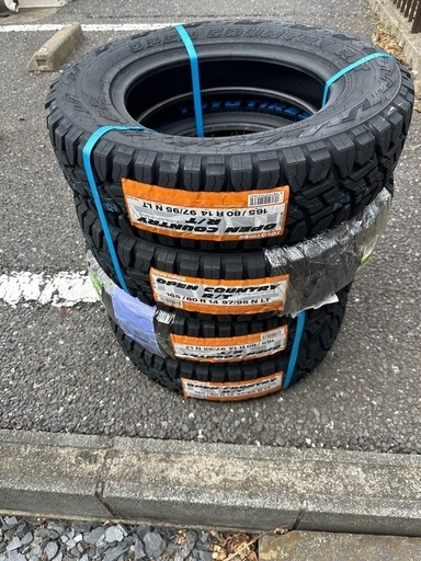 軽バン用タイヤ　トーヨータイヤ　オープンカントリーRT 新品4本