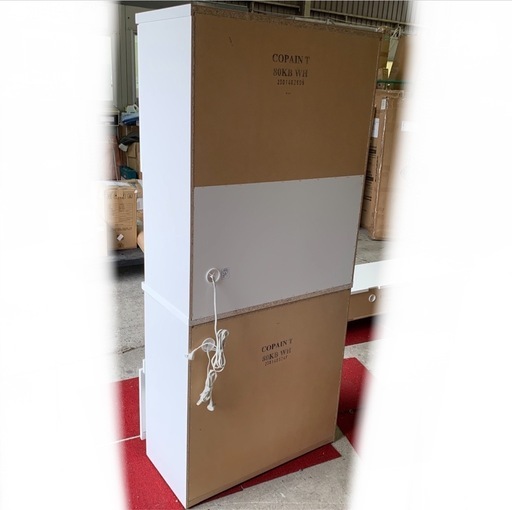 ニトリ　キッチンボード(コパン T 80KB WH)中古品　美品
