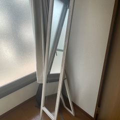 [FREE] スタンディングミラー(白)