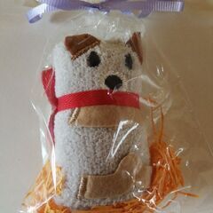 犬デザインのおしぼり　リラックマ　おしぼりケースの画像