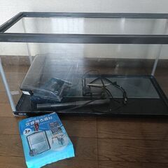 水槽(60×27×高さ30センチ)+ろ過装置