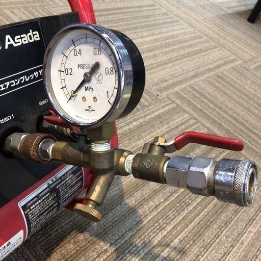 【店頭引取限定】【中古】【現状販売】Asada アサダ エアコンプレッサー 11,000円(税込)