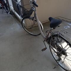 26インチギヤ付き自転車走ります