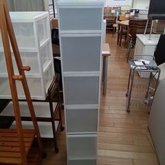★ジモティ割あり★  ストッカー グレー H147×D46×W2...
