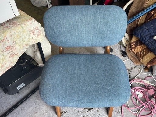 【リサイクルサービス八光】幅61.5㎝　ニトリ　リビングダイニング1人用チェア(リラックスワイド MBR/TBL)