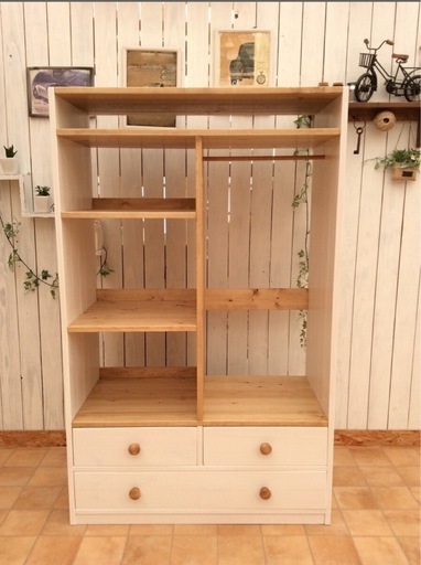 週末のみ5千円引き！Handmade 収納棚 ♪新一年生！ハンガーラック♪ ピアニカ♪本♪ランドセル♪