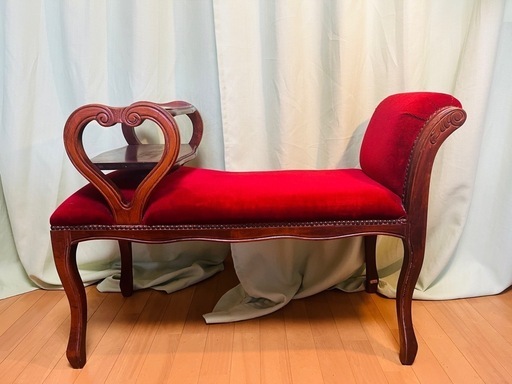 洋風アンティークのテレフォンベンチ