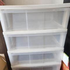 4段 プラスチック収納ケース（引き出しタイプ）