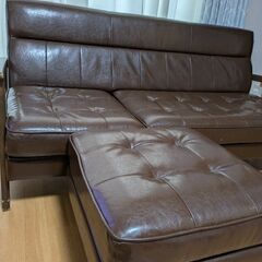 NDstyle3人掛けソファ 金属脚 スウェード調ノダファニチャー