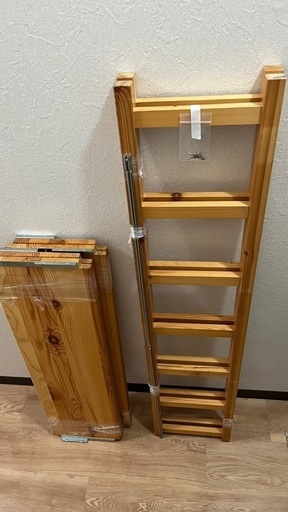 【値下げ】【早いもの勝ち】MUJI 無印　パイン材ユニットシェルフ　奥行25cm 無印良品パイン材ユニットシェルフ奥行25cmタイプ・86cm