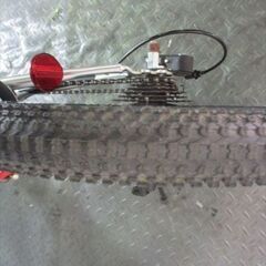 E187　★13800円★整備済み 中古子供自転車 【　JrMTB　シルバー　20インチ 】 の画像