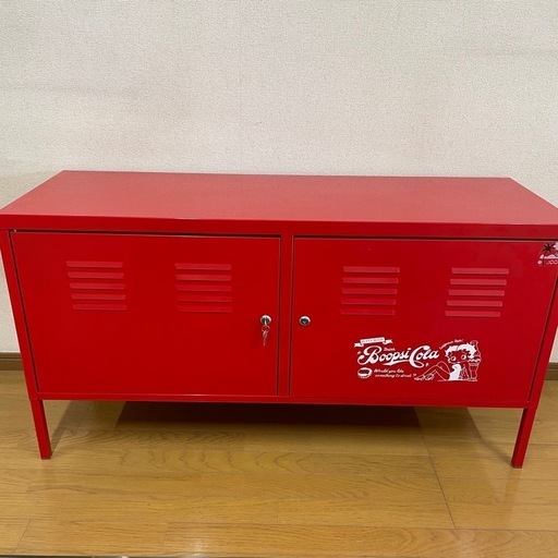 10月末まで‼️ 希少品 IKEA PSキャビネット 廃盤 イケア 赤 RED 新商品