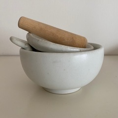 重ねて収納可能 ミニすり鉢 離乳食作りセットの画像