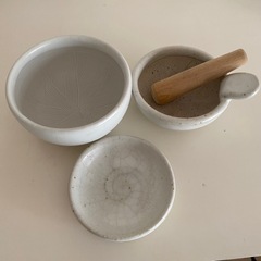 重ねて収納可能 ミニすり鉢 離乳食作りセットの画像
