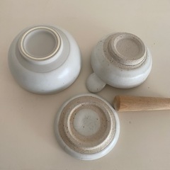 重ねて収納可能 ミニすり鉢 離乳食作りセットの画像