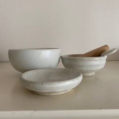 重ねて収納可能 ミニすり鉢 離乳食作りセットの画像