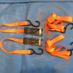 荷締めベルト×２本（ ラチェット式・４ｍ）