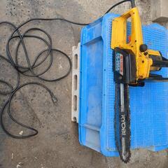 取引中。RYOBI電気チェンソーCS-295S蓋ケース付
