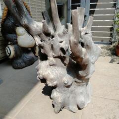 流木　天然木　切り株飾り物　床の間飾り　盆栽の画像