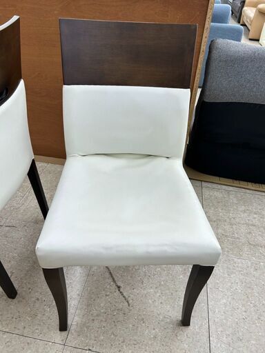 ☆ジモティ割あり☆ 2人掛けダイニングセット 白 H70×D80×W80 