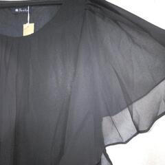 【新品タグ付き】ブラックチュニックMサイズの画像