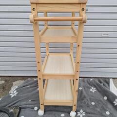 キッチンワゴン ラック 木製の画像