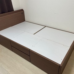 【別売可】セミダブルベットフレーム/マットレスの画像