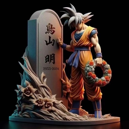 【新品】ドラゴンボール 鳥山明 孫悟空 墓参り フィギュア 25cm