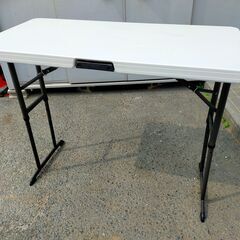 △ ② LIFETIME 4ft 折り畳みテーブル  高さ調節可...