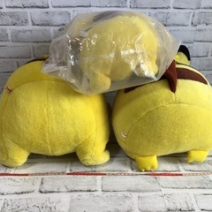 ※017 ピカチュウ ぬいぐるみ 6点セット‼︎ 等身大/紙タグ付き 記念くじ ポケモン 現状品の画像