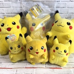※017 ピカチュウ ぬいぐるみ 6点セット‼︎ 等身大/紙タグ付き 記念くじ ポケモン 現状品 017 ピカチュウ ぬいぐるみ 6点セット‼︎ 等身大/紙タグ付き 記念くじ