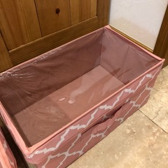決まりました　ダイソー　収納ボックス　モロッカン　ピンク2個の画像