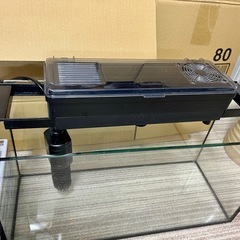 コトブキ 40cm水槽レグラスフラットF-40S/Bと水作エイトブリッジフリーSをセットで  の画像