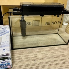 コトブキ 40cm水槽レグラスフラットF-40S/Bと水作エイト...