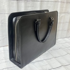 新品　ビジネスレザーファクトリー ビジネスバッグ ブラック 大容量