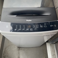 洗濯機　ハイアールJW-U45B 2024年製
