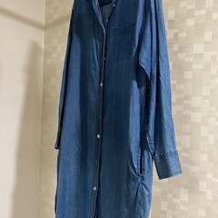 デニムシャツワンピースの画像