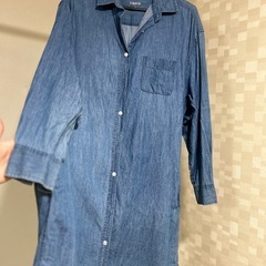 デニムシャツワンピースの画像