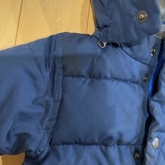 GAP ネイビー中綿コート フード付きの画像