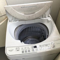 洗濯機 シャープ2018年製(3/31まで、現地引き取り限定)の画像