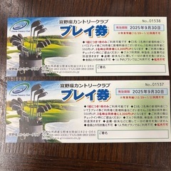 宜野座カントリー　チケットの画像