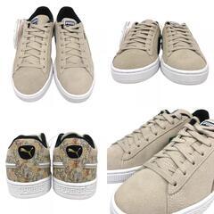 プーマ PUMA 24cm スニーカー PEYOTE スウェードクラシックフランネル 384175 ベージュの画像