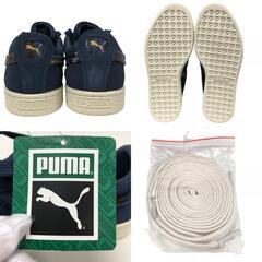 プーマ PUMA 23.5cm スニーカー SPELLBOUND-MARSHMALLOW スウェードクラシックフランネル 384605 ブルーの画像